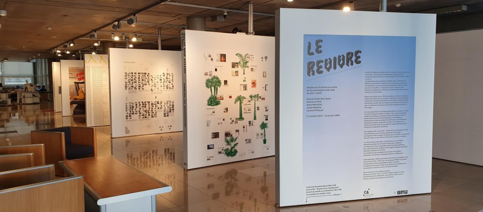 Exposition Le revivre : résidences d’artistes au centre de documentation Bob Calle de 2021 à 2025