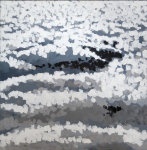 Gerhard RICHTER, <em>Wolken</em>, 1968, Huile sur toile, 200 x 200 cm201 x 201 cm (avec cadre)profondeur avec cadre: 3 cm, David Huguenin/Carré d’Art - Musée d’Art Contemporain, © Gerhard Richter
