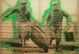 Sigmar POLKE, Flüchtende, 1992