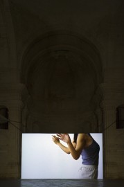 Vue de l'installation de Noe Soulier à la Chapelle des Jésuites